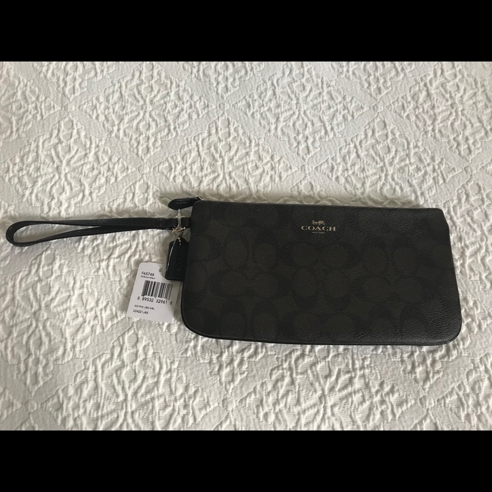 Coach brand large wristlet